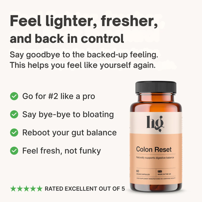 14-Day Colon Reset Capsules: Beat Bloating + Digest Naturally