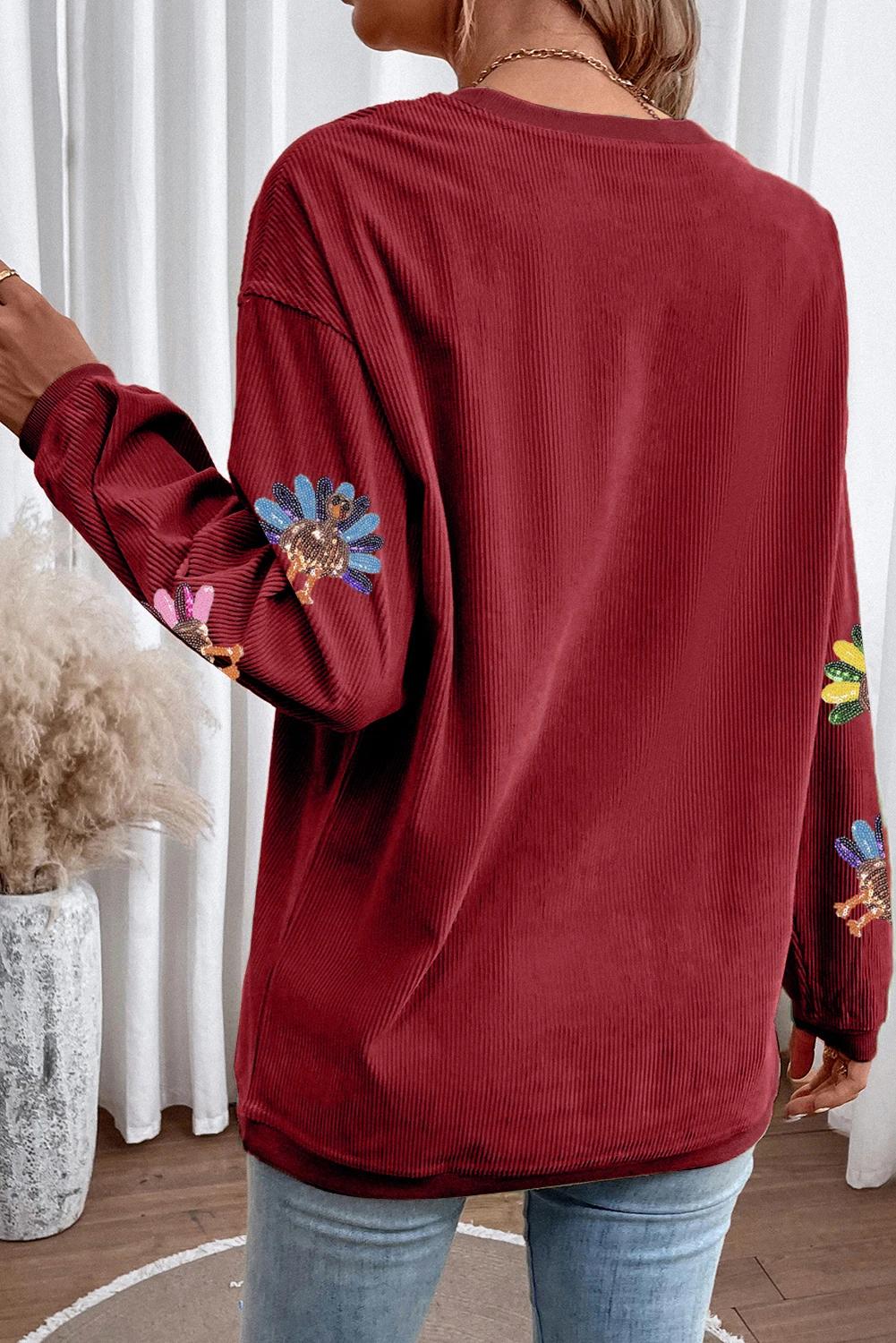 Oversized Thanksgiving Day Sweatshirt