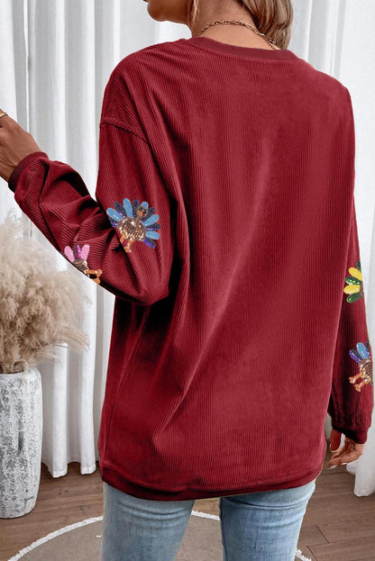 Oversized Thanksgiving Day Sweatshirt