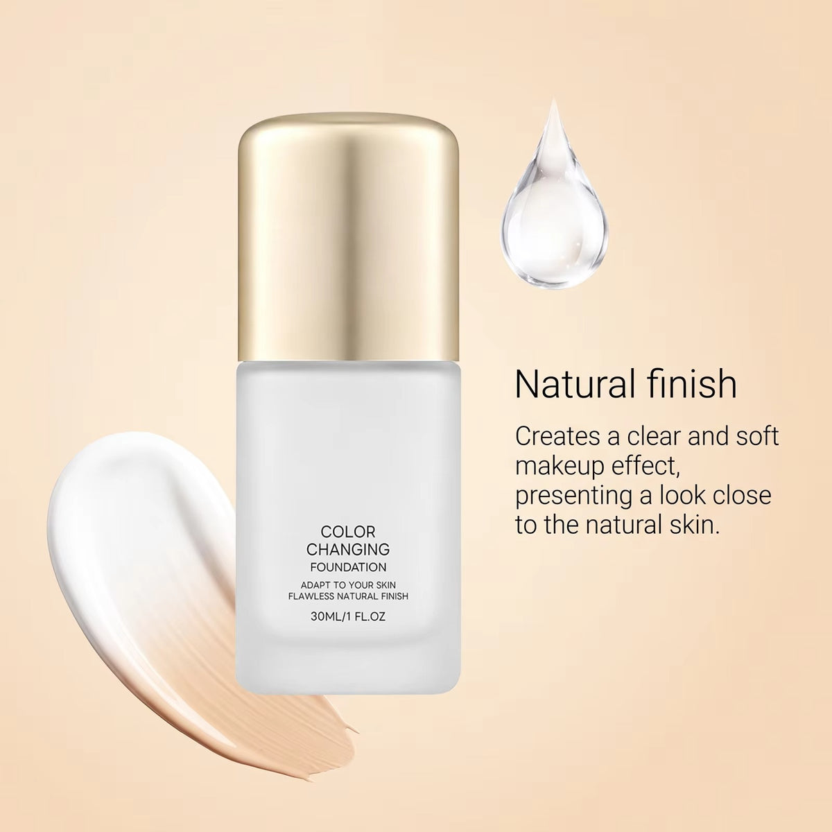 HERGLW Color Changing Skincare Foundation: Light & Hydrating
