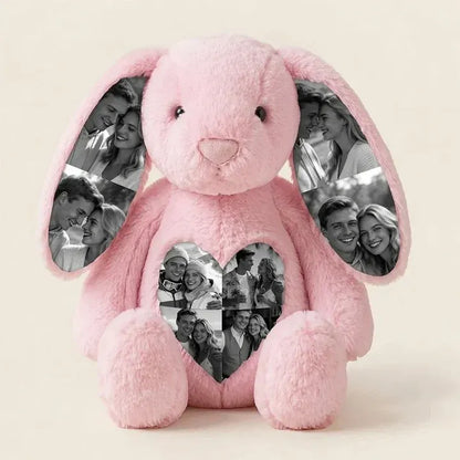 Personalized Bunny Photo Plushy: Soft Custom Keepsake