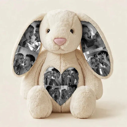 Personalized Bunny Photo Plushy: Soft Custom Keepsake