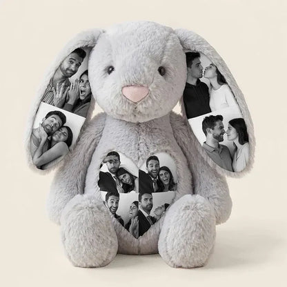 Personalized Bunny Photo Plushy: Soft Custom Keepsake