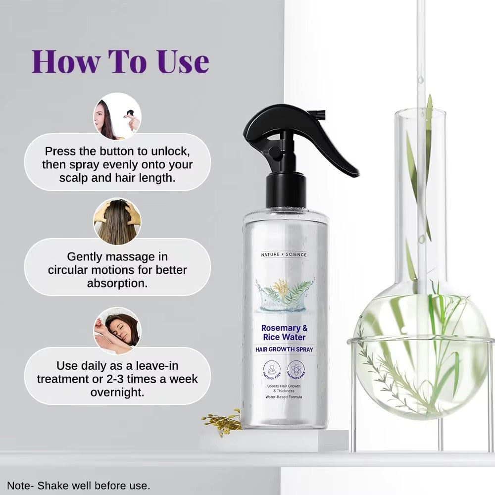 Nourishing Rice Water & Rosemary Hair Mist