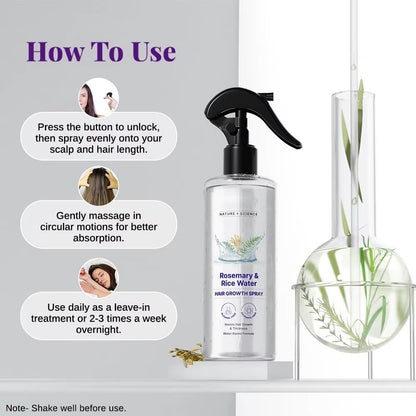 Nourishing Rice Water & Rosemary Hair Mist