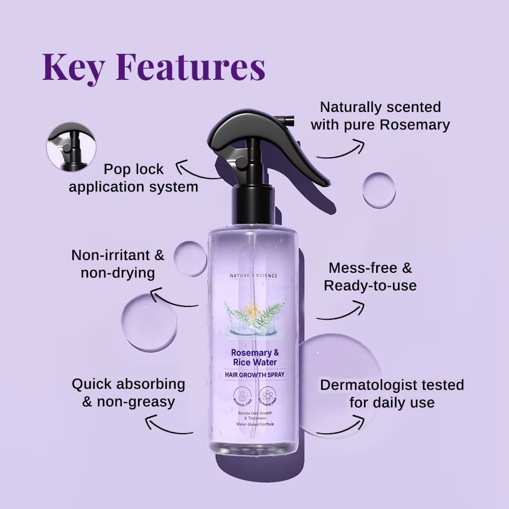 Nourishing Rice Water & Rosemary Hair Mist