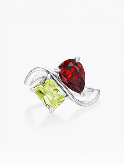Herglw Birthstone Ring - Silver